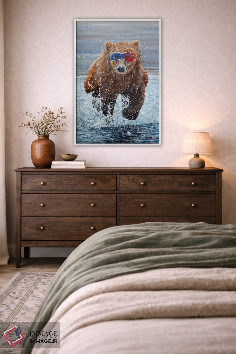 تابلو دکوراتیو رنگ آزادی اثر لورا کرتین - D3W