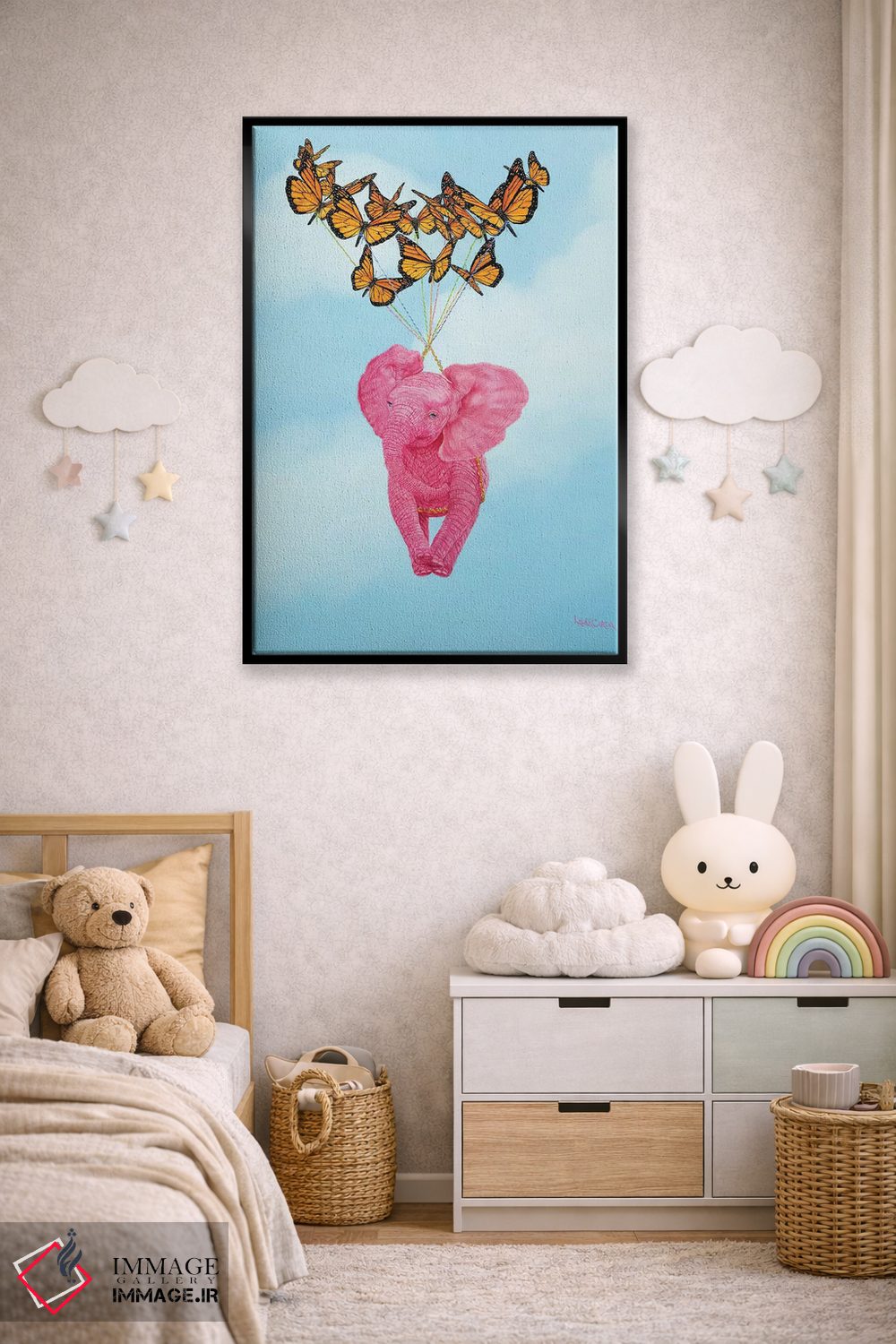 تابلو دکوراتیو با خود برده شدن اثر لورا کرتین - D6B