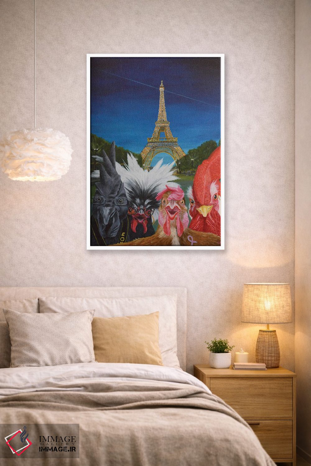 تابلو دکوراتیو تعطیلات در پاریس اثر لورا کرتین - D1W