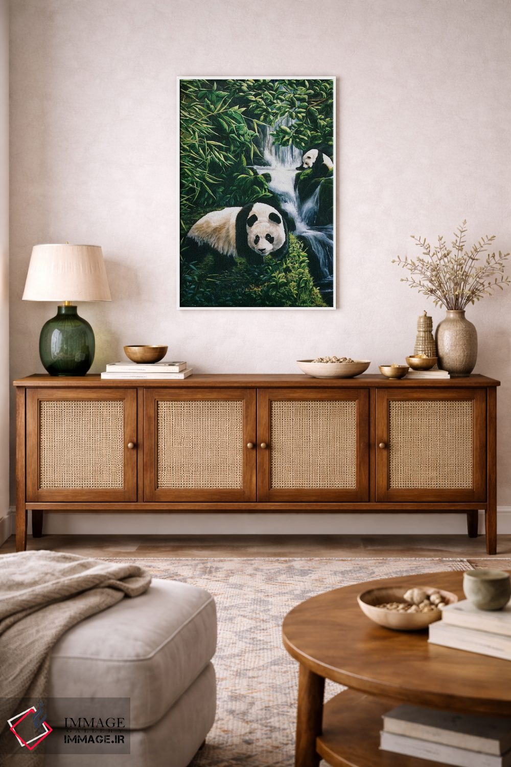 تابلو دکوراتیو دیدار اتفاقی اثر لورا کرتین - D4W