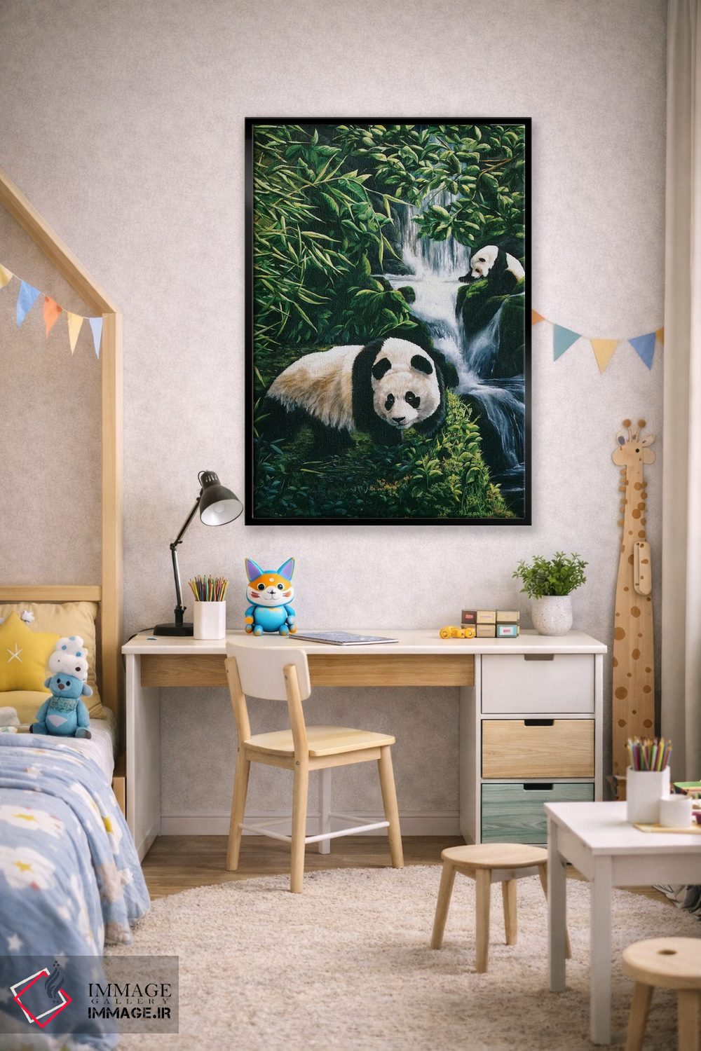 تابلو دکوراتیو دیدار اتفاقی اثر لورا کرتین - D3B