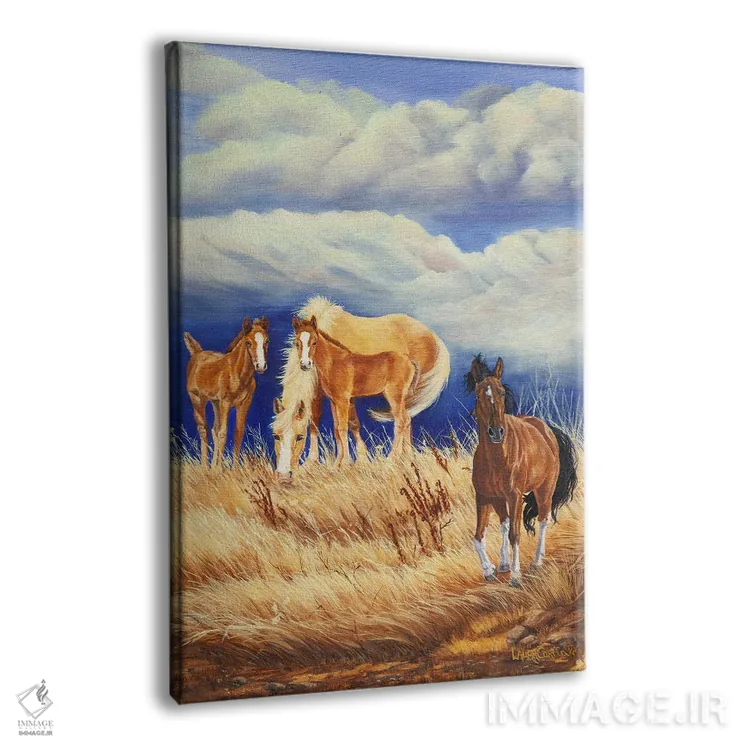 تابلو دکوراتیو وحشی و طوفانی ۲ اثر لورا کرتین - نمای پرسپکتیو محصول