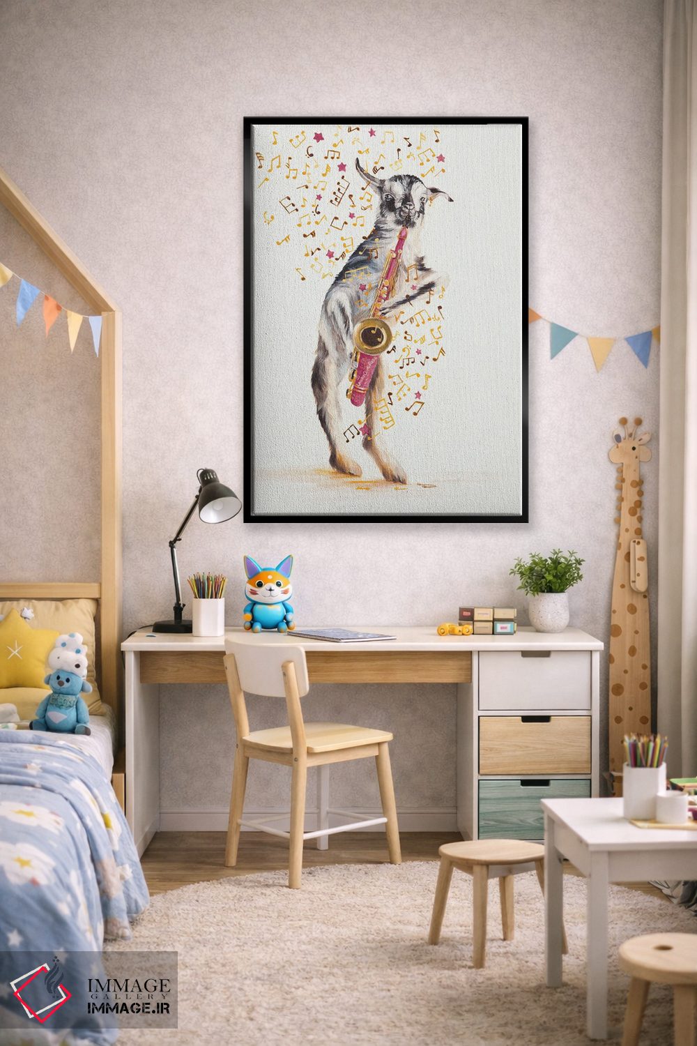 تابلو دکوراتیو ساکسی اثر لورا کرتین - D3B