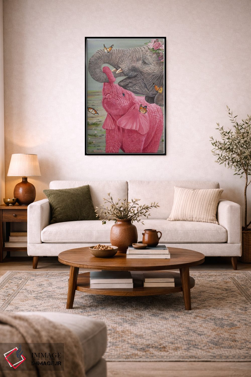 تابلو دکوراتیو لمس عشق اثر لورا کرتین - D5B