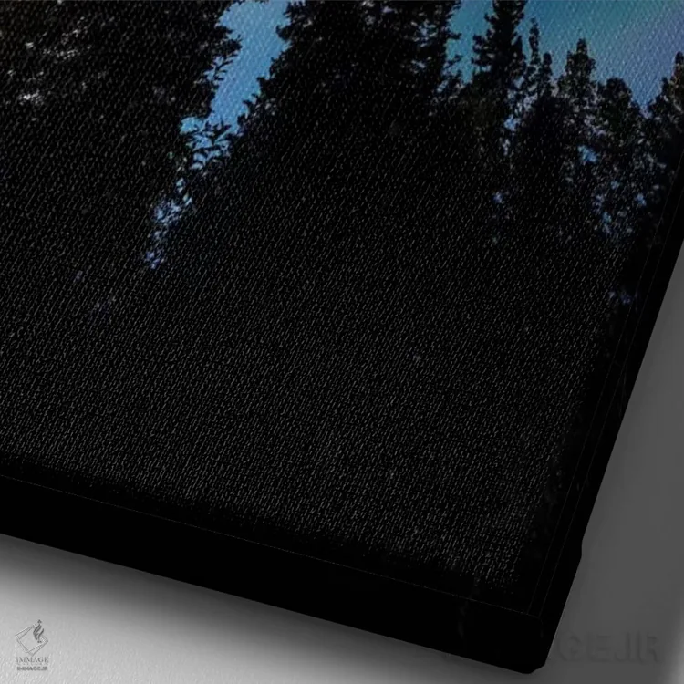 تابلو دکوراتیو در آسمان اثر لوکاس مور - نمای نزدیک بافت بوم