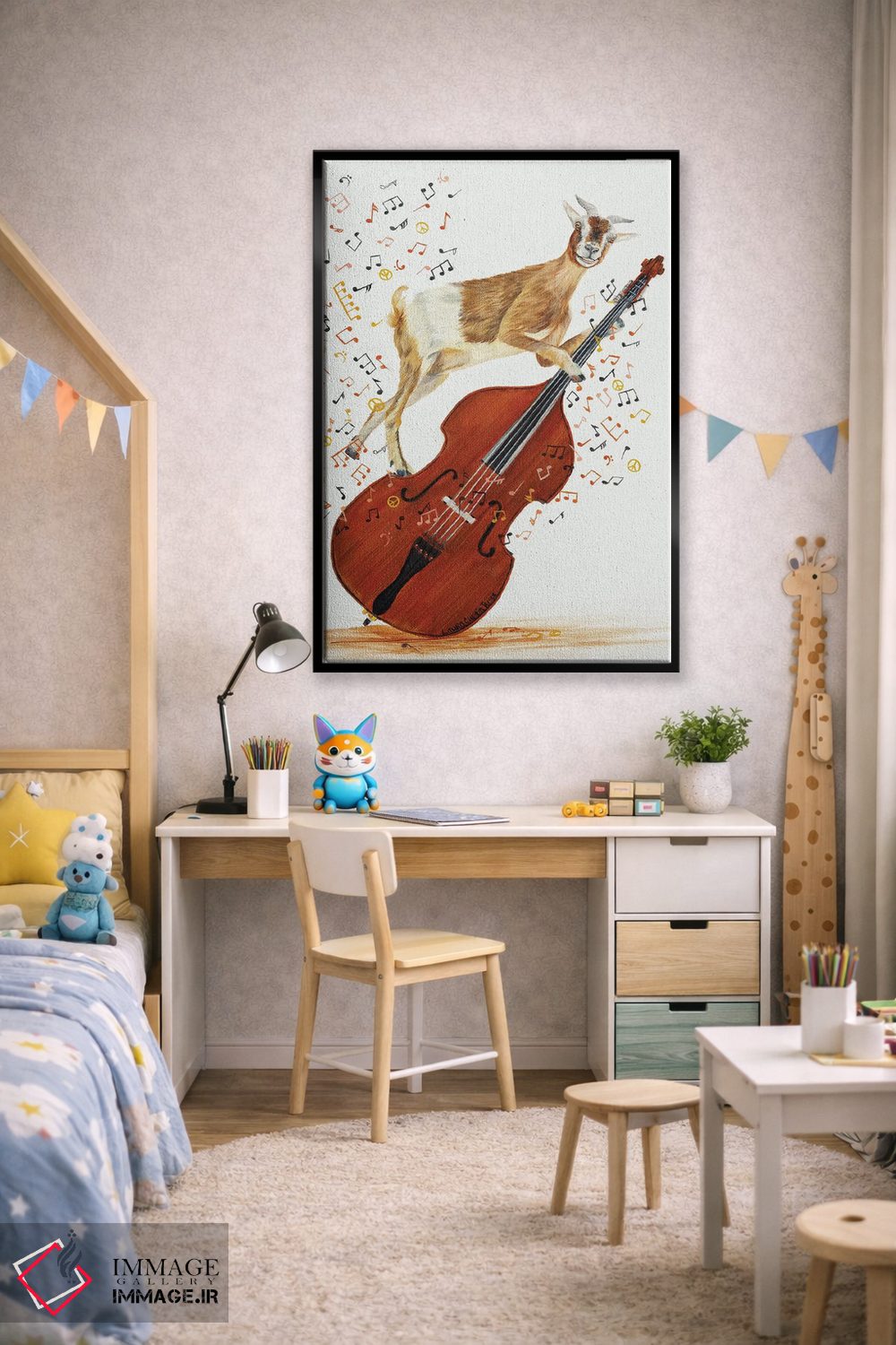 تابلو دکوراتیو تامپر اثر لورا کرتین - D1B