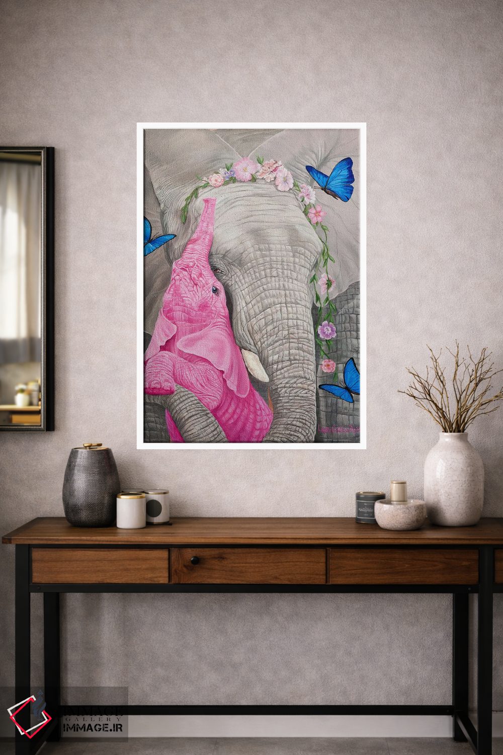 تابلو دکوراتیو عشق مادرانه اثر لورا کرتین - D1W