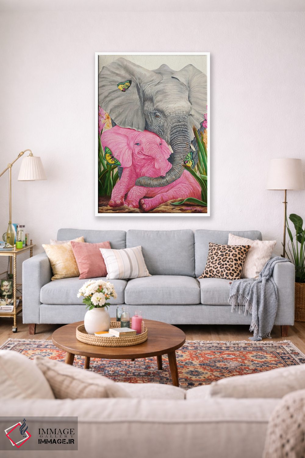 تابلو دکوراتیو عشق لطیف اثر لورا کرتین - D1W