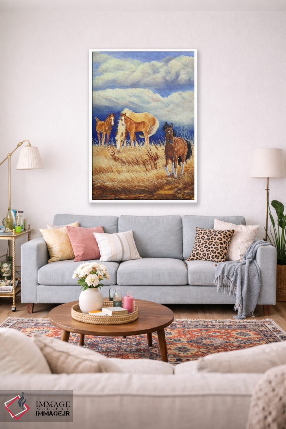 تابلو دکوراتیو وحشی و طوفانی ۲ اثر لورا کرتین - D1W