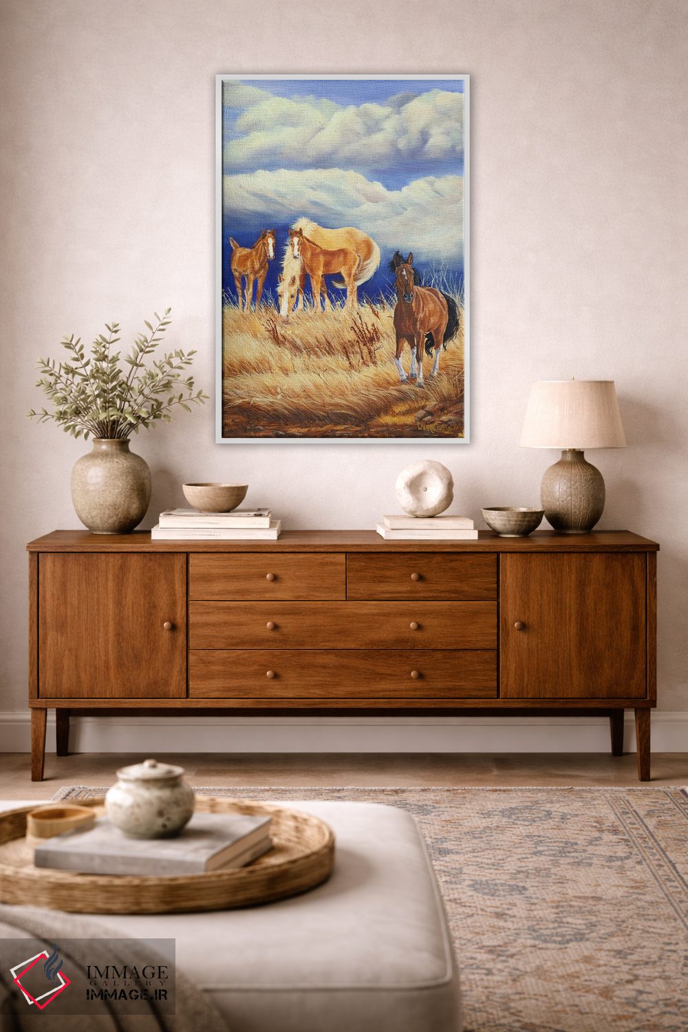 تابلو دکوراتیو وحشی و طوفانی ۲ اثر لورا کرتین - D2W