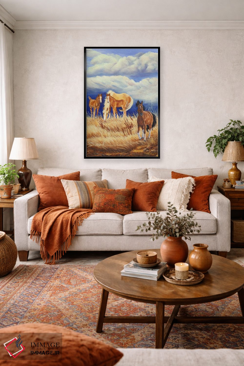 تابلو دکوراتیو وحشی و طوفانی ۲ اثر لورا کرتین - D3B