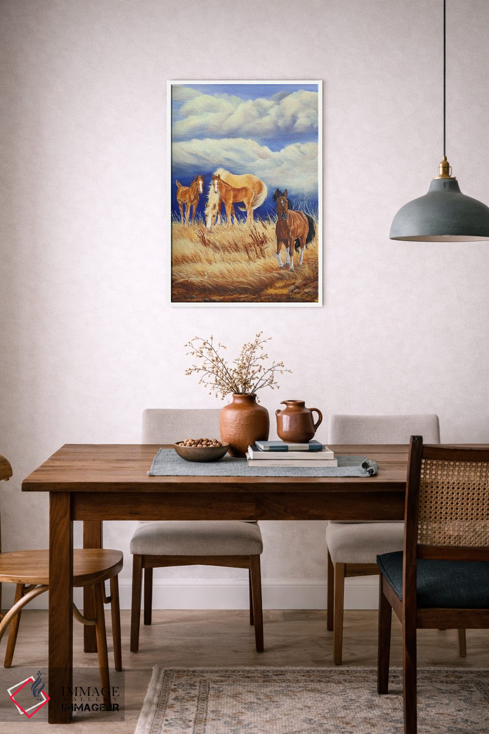 تابلو دکوراتیو وحشی و طوفانی ۲ اثر لورا کرتین - D6W