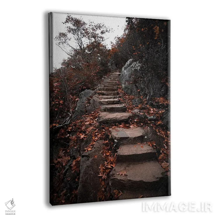 تابلو دکوراتیو مسیر پاییزی اثر لوکاس مور - نمای پرسپکتیو محصول