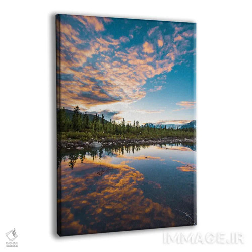 تابلو دکوراتیو غروب آلاسکا اثر لوکاس مور - نمای پرسپکتیو محصول