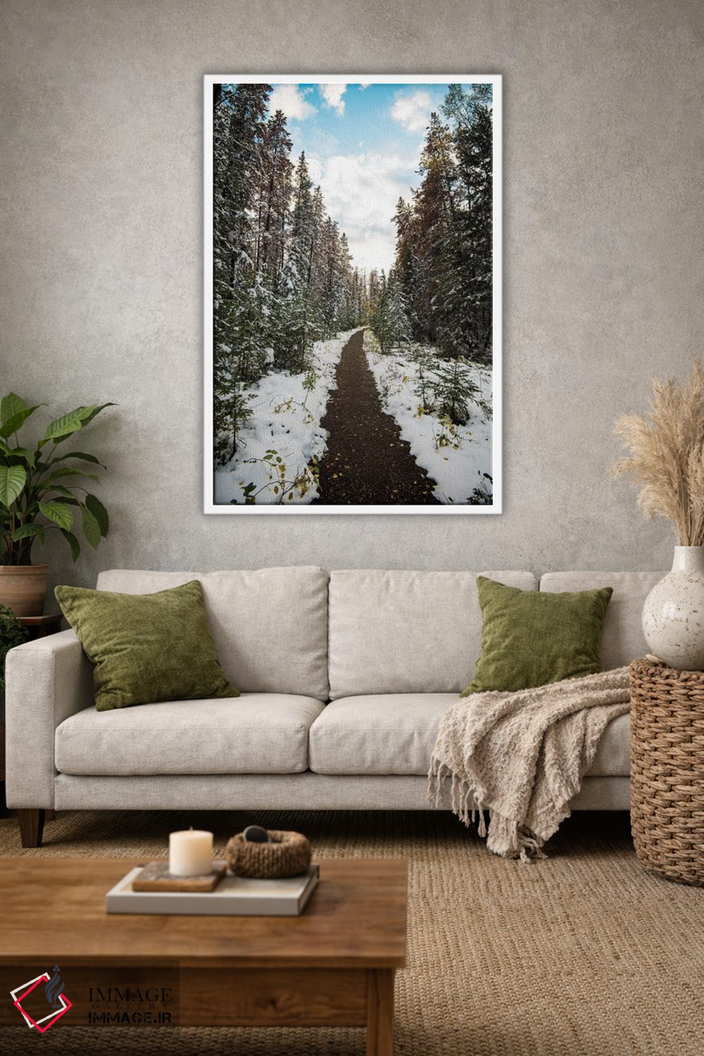 تابلو دکوراتیو مسیر زمستانی اثر لوکاس مور - D1W