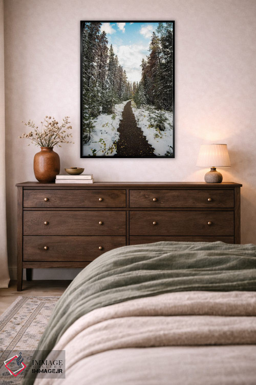 تابلو دکوراتیو مسیر زمستانی اثر لوکاس مور - D4B