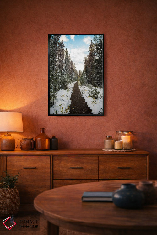 تابلو دکوراتیو مسیر زمستانی اثر لوکاس مور - D5B