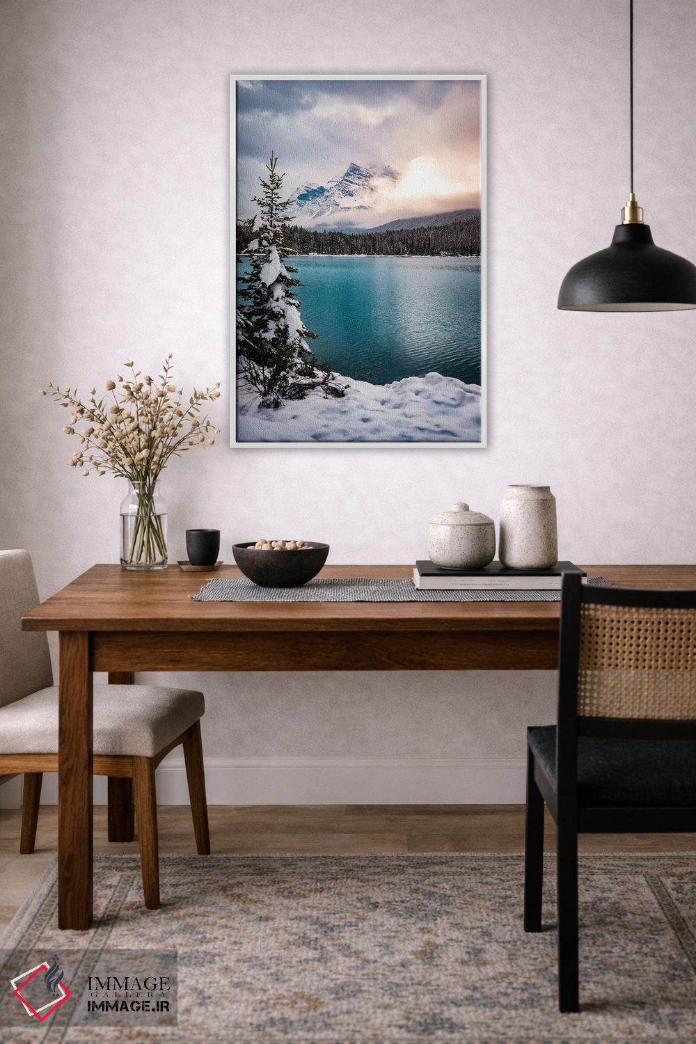 تابلو دکوراتیو سرزمین عجایب زمستانی اثر لوکاس مور - D3W