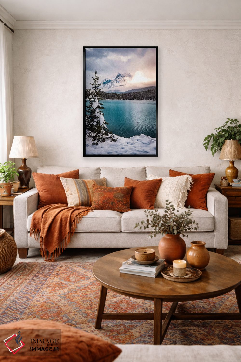 تابلو دکوراتیو سرزمین عجایب زمستانی اثر لوکاس مور - D5B