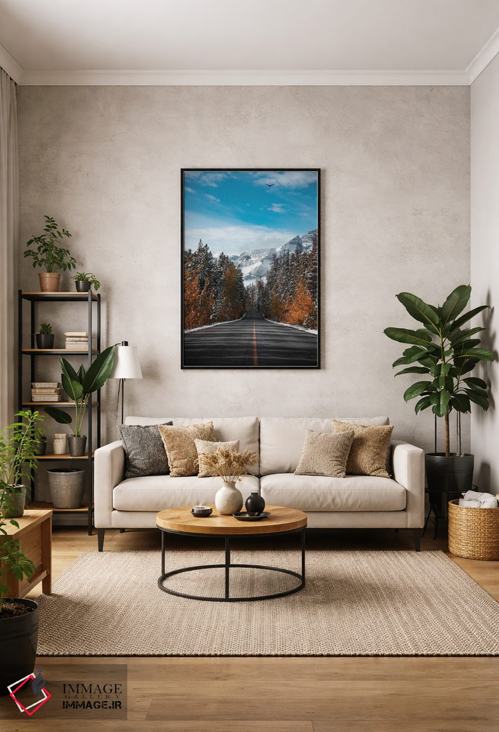 تابلو دکوراتیو جاده زمستانی اثر لوکاس مور - D1B