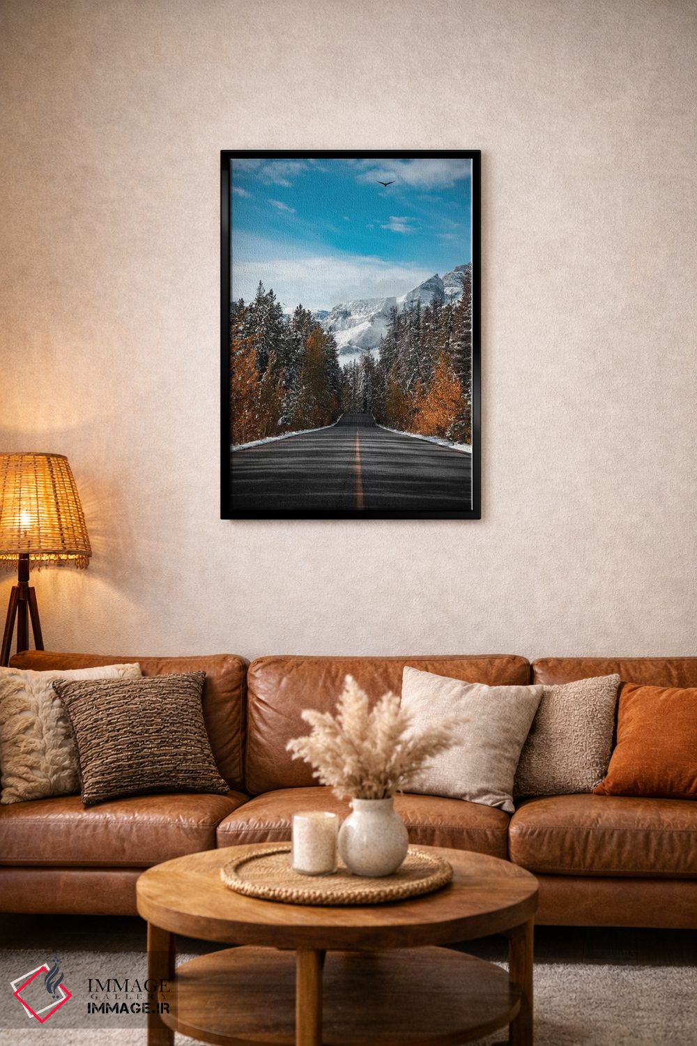 تابلو دکوراتیو جاده زمستانی اثر لوکاس مور - D5B