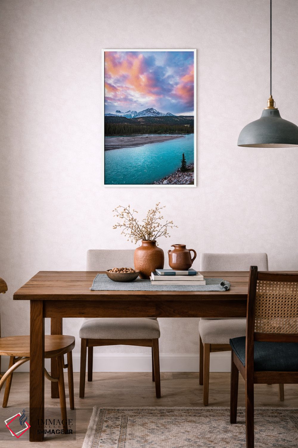 تابلو دکوراتیو آبی های رودخانه اثر لوکاس مور - D6W