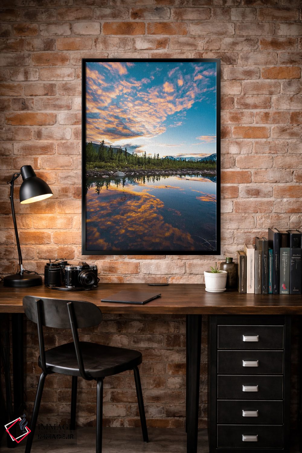 تابلو دکوراتیو غروب آلاسکا اثر لوکاس مور - D4B