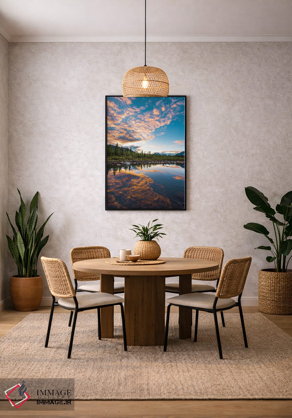 تابلو دکوراتیو غروب آلاسکا اثر لوکاس مور - D5B
