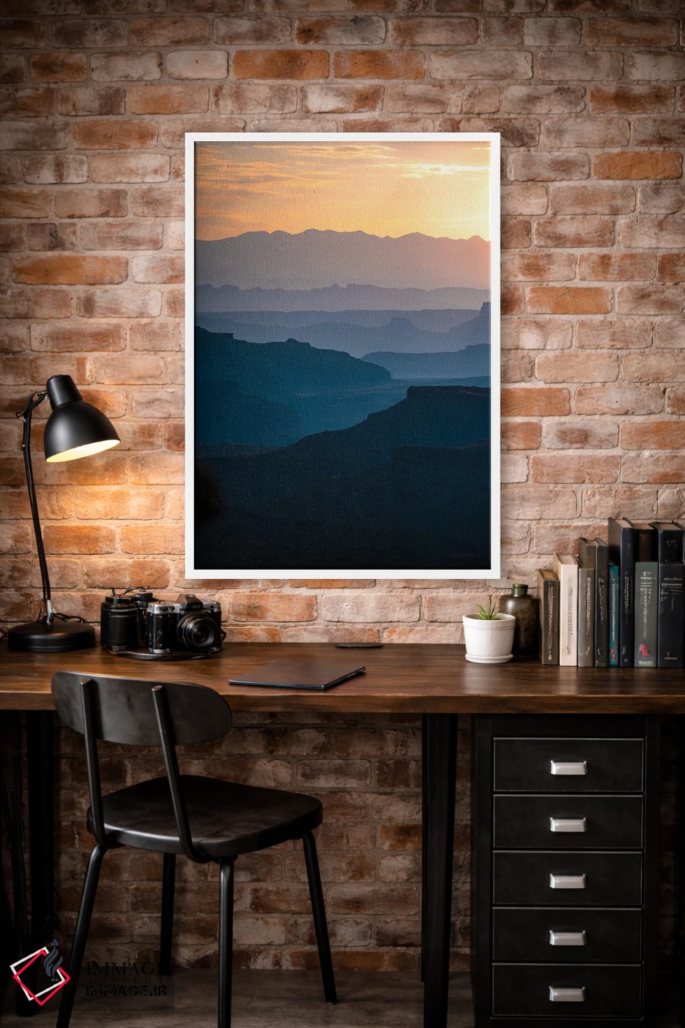 تابلو دکوراتیو لایه های دره اثر لوکاس مور - D2W