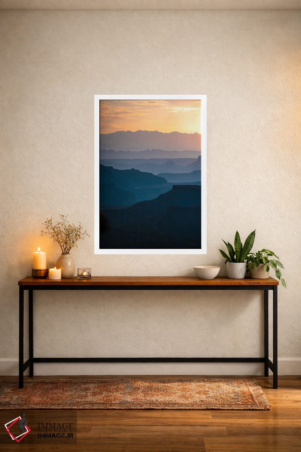 تابلو دکوراتیو لایه های دره اثر لوکاس مور - D3W