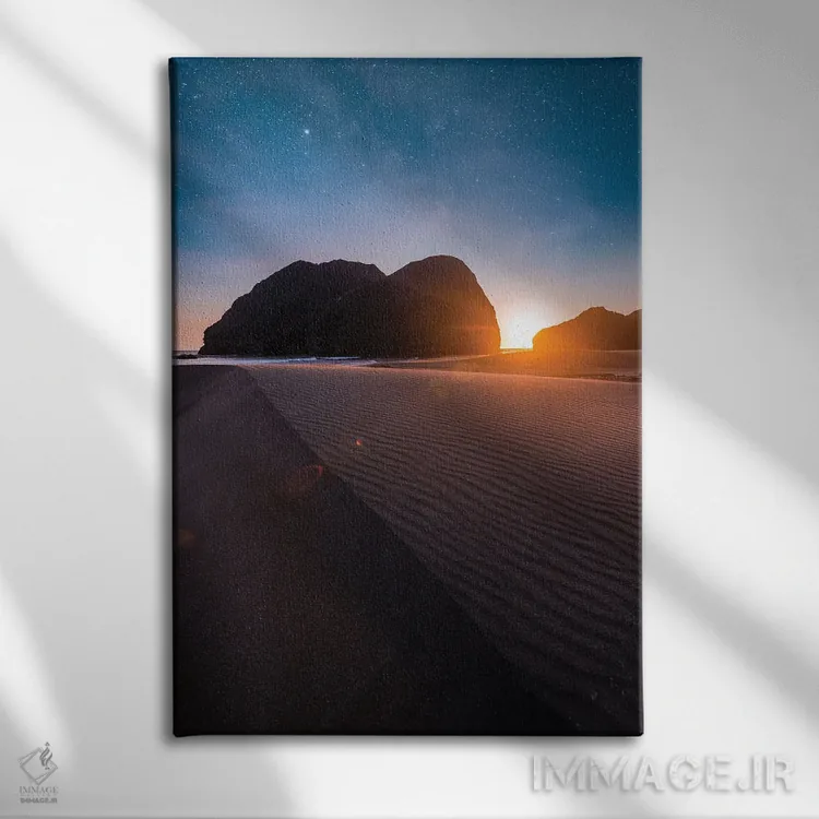 تابلو دکوراتیو روز و شب اثر لوکاس مور - نمای روبهرو روی دیوار