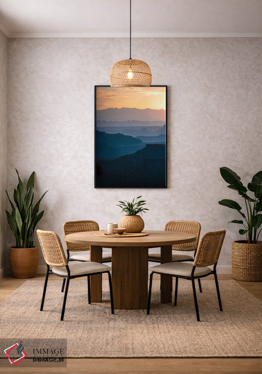 تابلو دکوراتیو لایه های دره اثر لوکاس مور - D4B