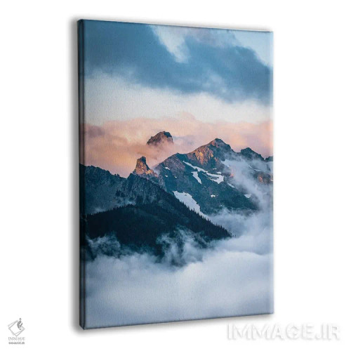 تابلو دکوراتیو کوه های پاستلی اثر لوکاس مور - نمای پرسپکتیو محصول