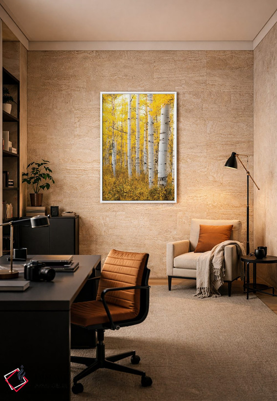 تابلو دکوراتیو جنگل زرد اثر لوکاس مور - D6W