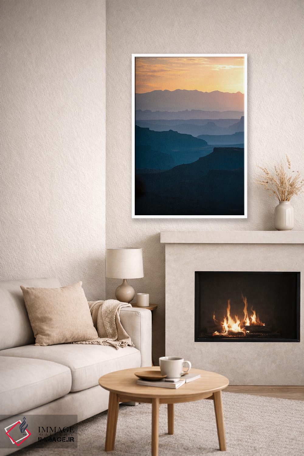 تابلو دکوراتیو لایه های دره اثر لوکاس مور - D6W