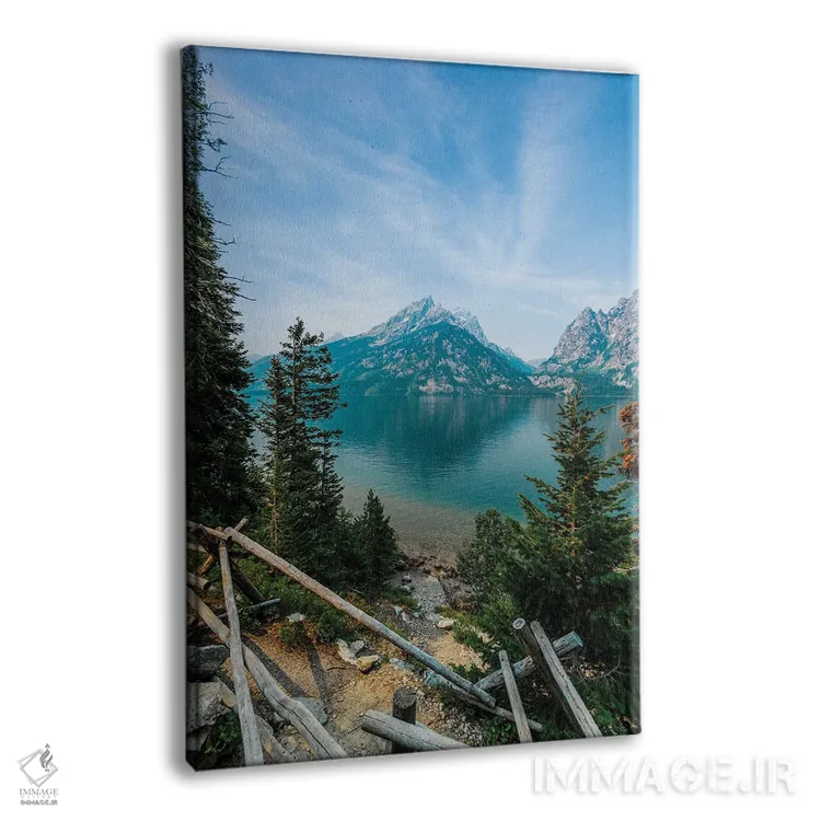 تابلو دکوراتیو دریاچه جنی اثر لوکاس مور - نمای پرسپکتیو محصول