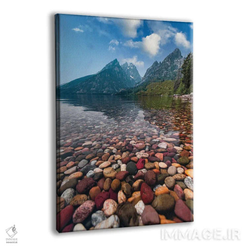 تابلو دکوراتیو سنگ ریزه های رنگی اثر لوکاس مور - نمای پرسپکتیو محصول