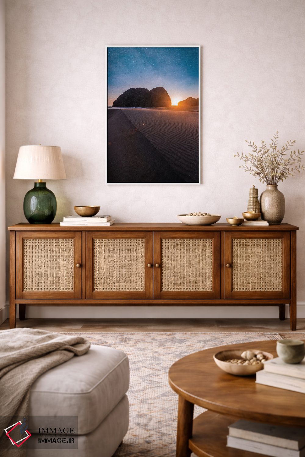 تابلو دکوراتیو روز و شب اثر لوکاس مور - D2W