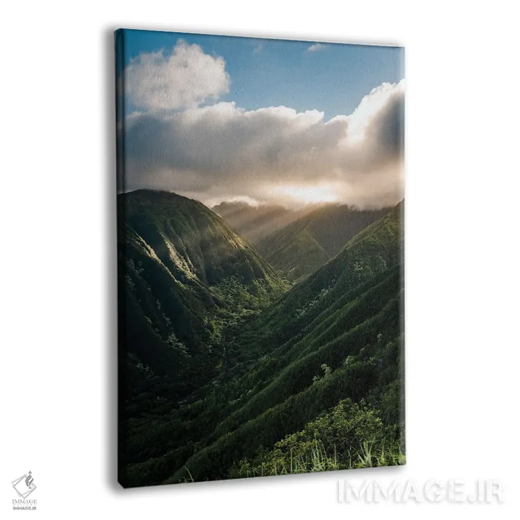 تابلو دکوراتیو دره نور اثر لوکاس مور - نمای پرسپکتیو محصول