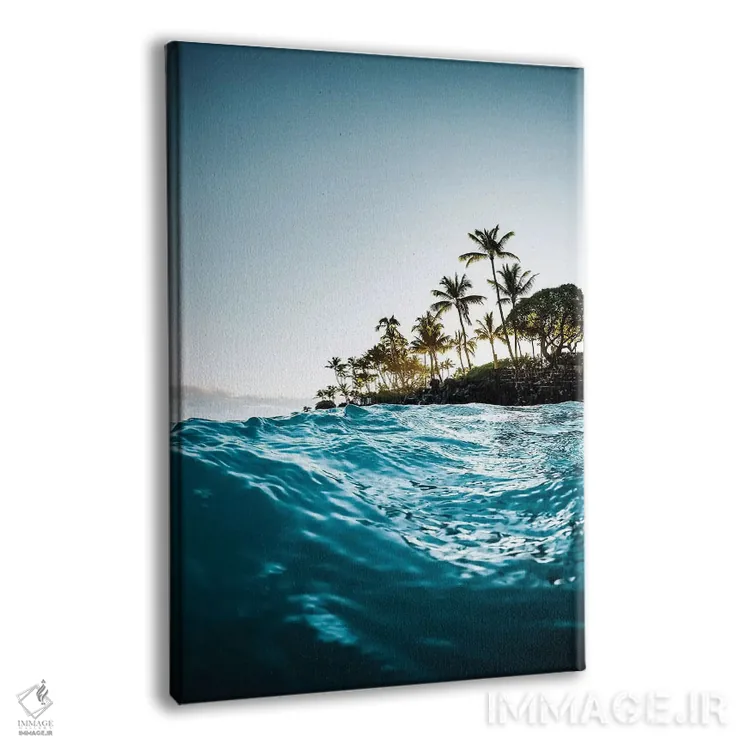 تابلو دکوراتیو صبح آبی اثر لوکاس مور - نمای پرسپکتیو محصول