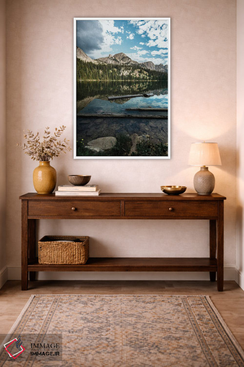 تابلو دکوراتیو بازتاب دریاچه پریان اثر لوکاس مور - D3W