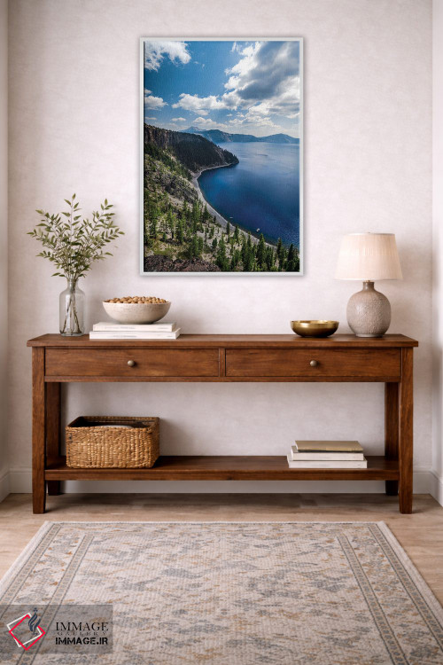 تابلو دکوراتیو آبی های دریاچه اثر لوکاس مور - D3W