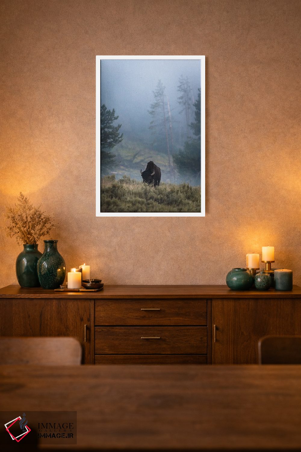 تابلو دکوراتیو بایسون تنها اثر لوکاس مور - D1W