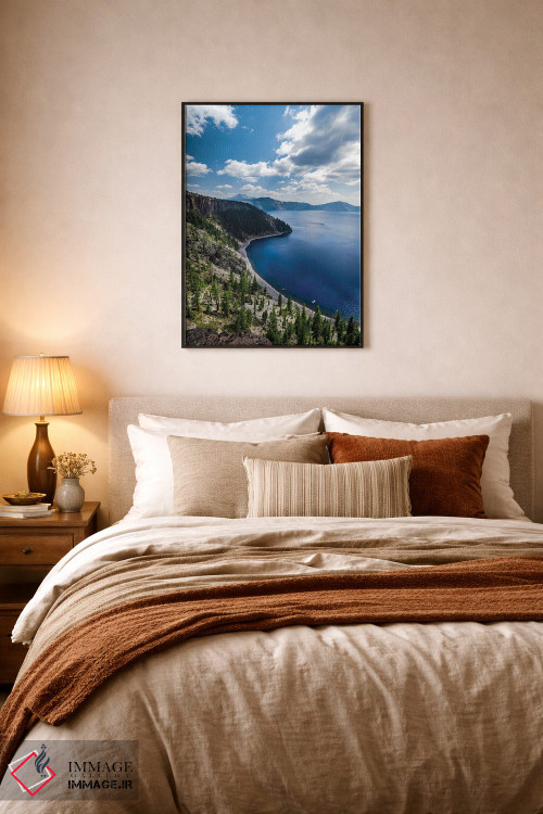 تابلو دکوراتیو آبی های دریاچه اثر لوکاس مور - D6B