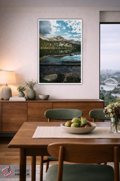 تابلو دکوراتیو بازتاب دریاچه پریان اثر لوکاس مور - D6W