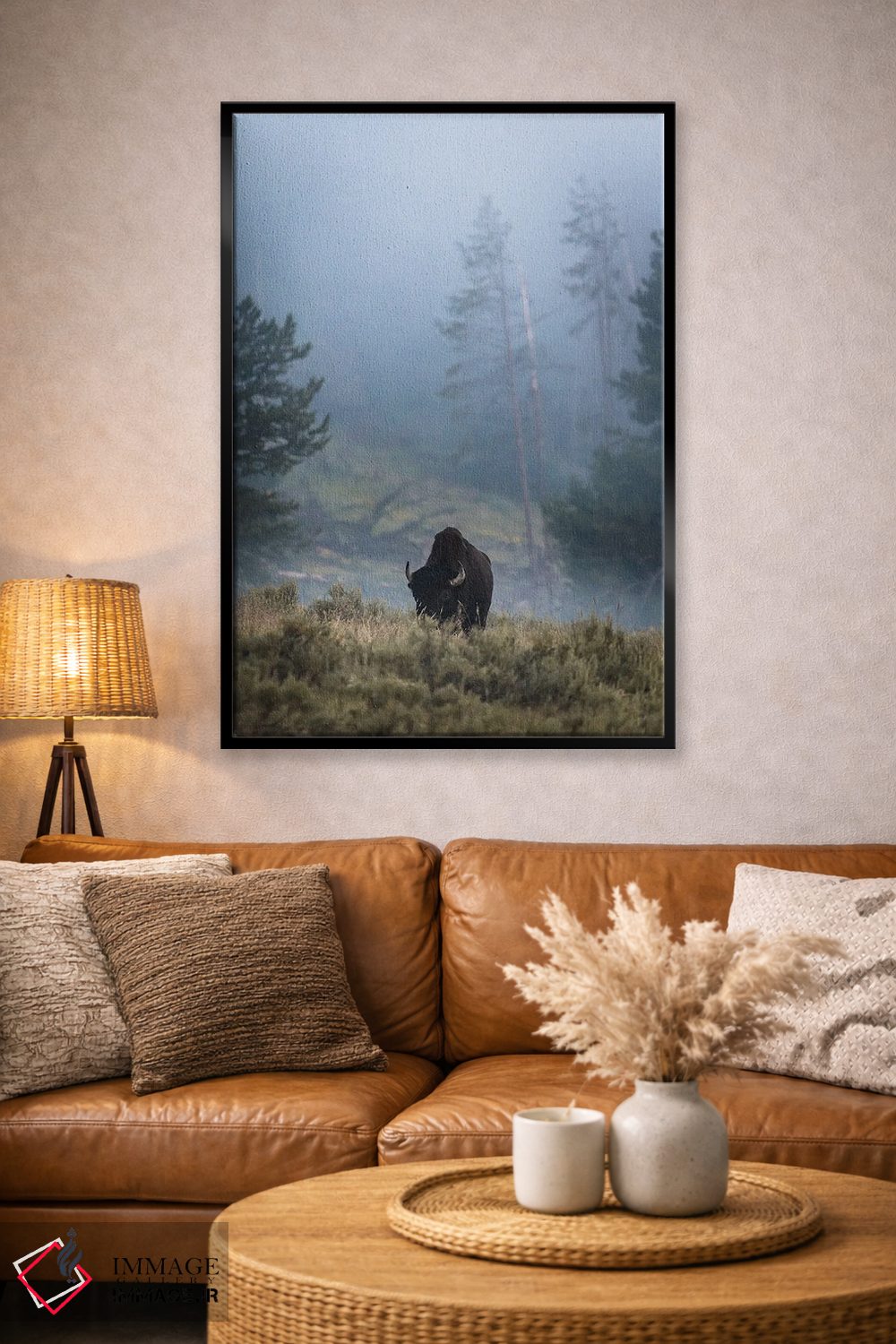 تابلو دکوراتیو بایسون تنها اثر لوکاس مور - D3B