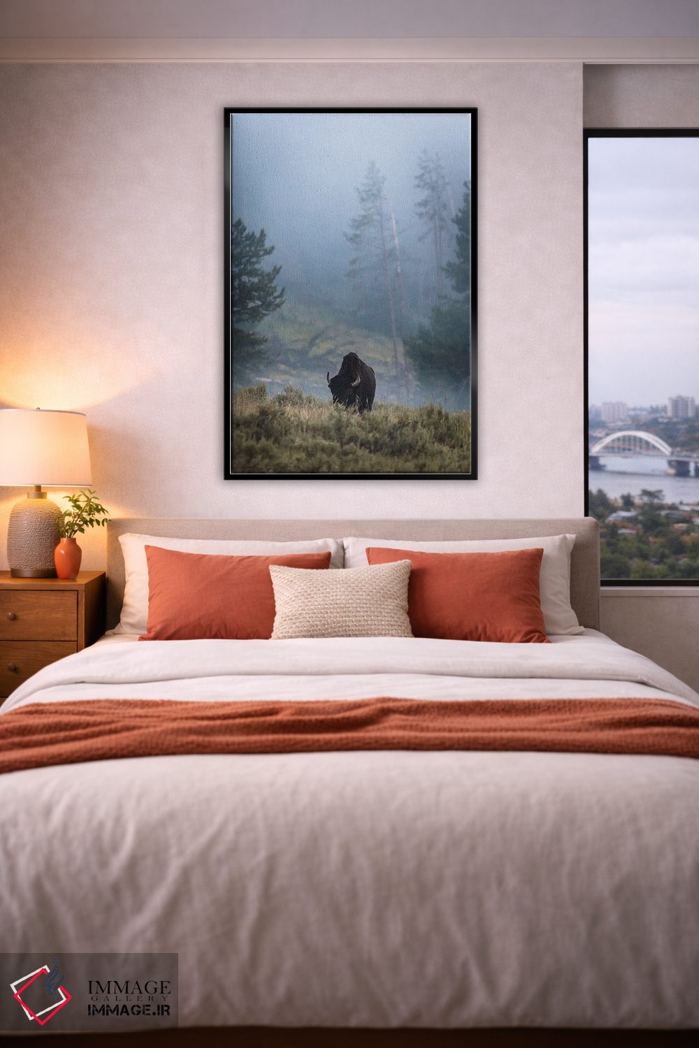 تابلو دکوراتیو بایسون تنها اثر لوکاس مور - D4B