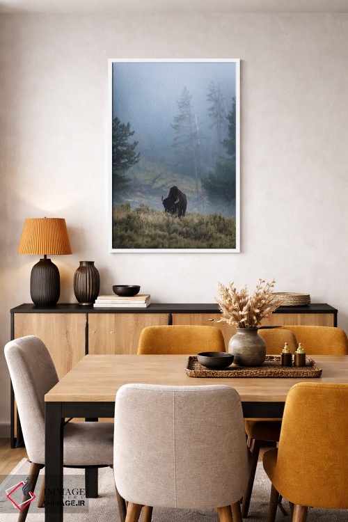 تابلو دکوراتیو بایسون تنها اثر لوکاس مور - D5W