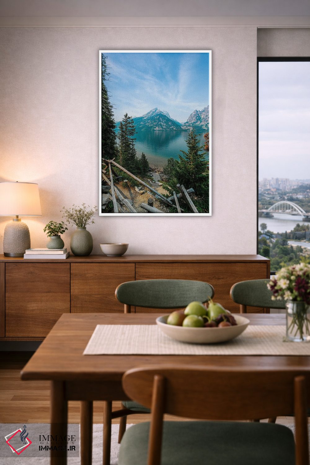 تابلو دکوراتیو دریاچه جنی اثر لوکاس مور - D6W