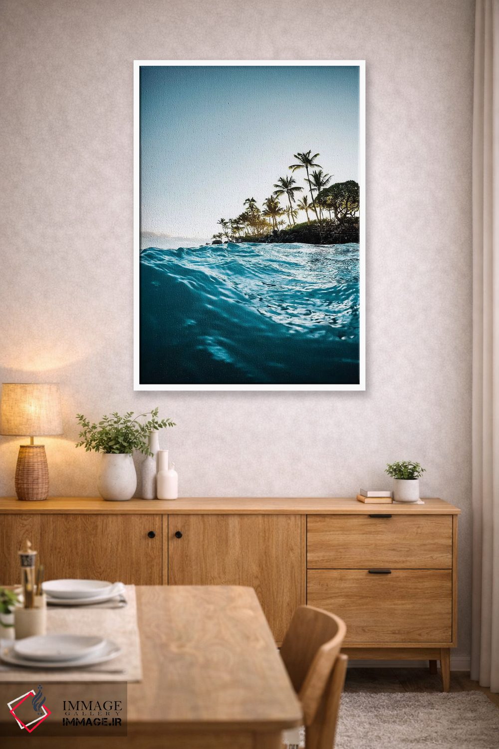 تابلو دکوراتیو صبح آبی اثر لوکاس مور - D2W